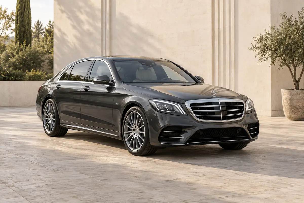 Mercedes S Class sedan tanıtım görseli